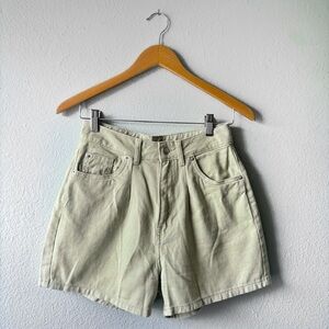 H&M Green high rise shorts